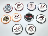 Poker Chip Ball Mark 5 Pack $12